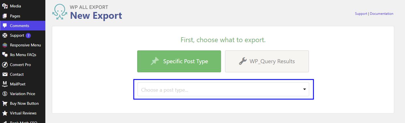 A WooCommerce Products Export Interface