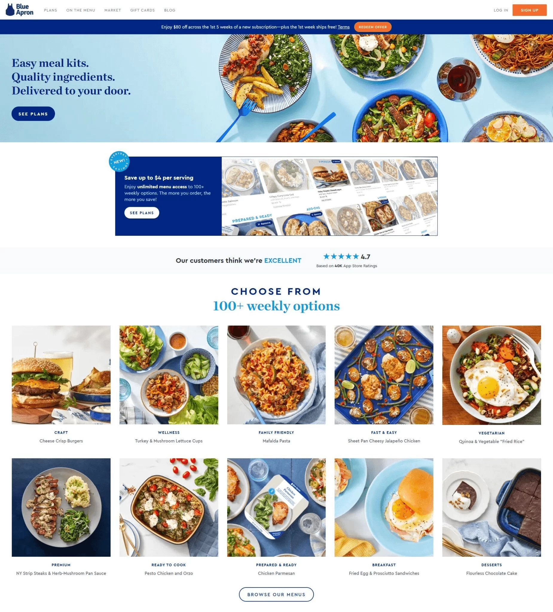 An example of a Subscription-based eCommerce website