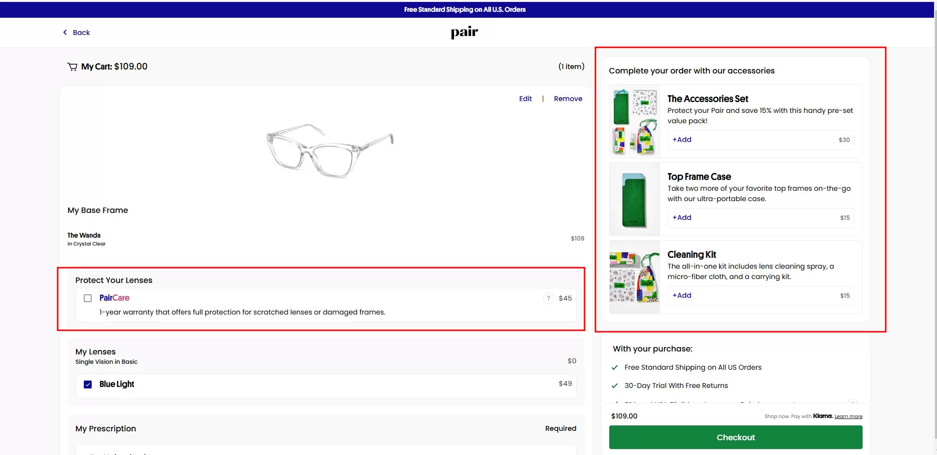Recommend Complementary Products on the cart page