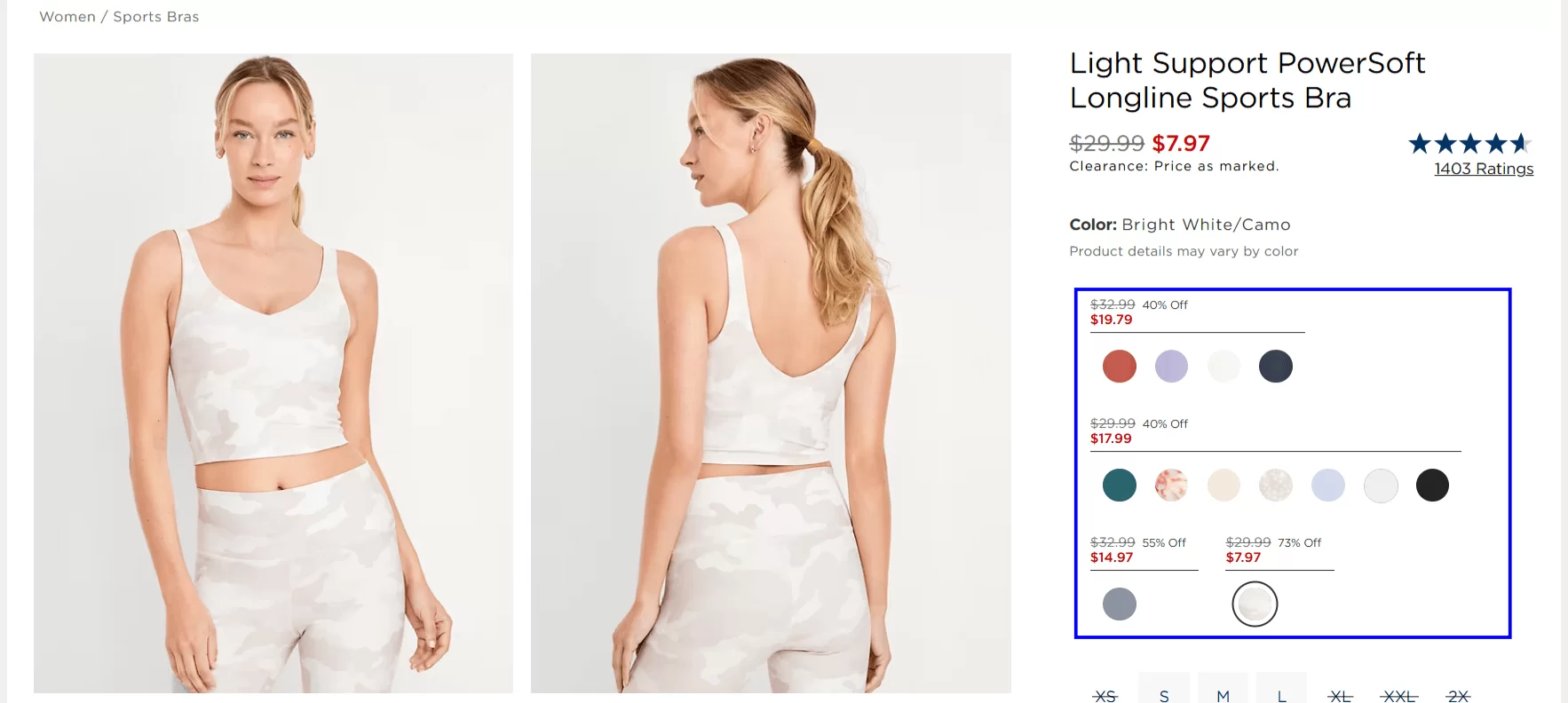 Size, Color, and Customization Options