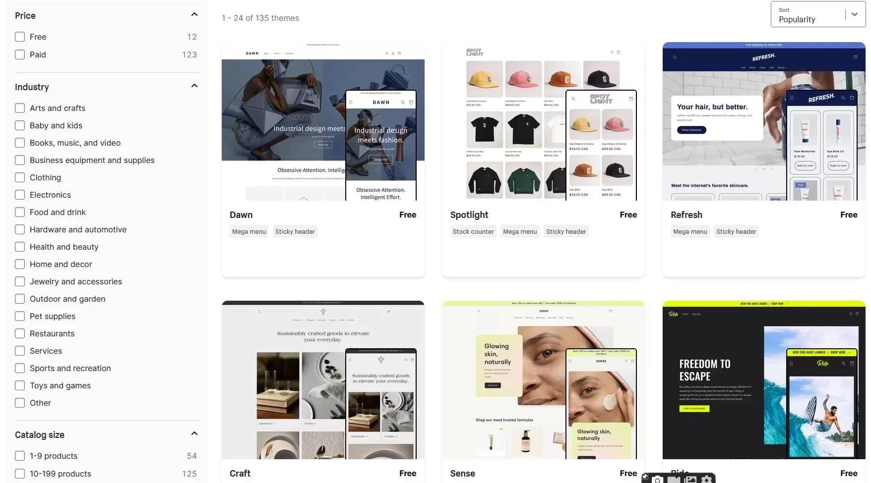 Shopify Themes Store