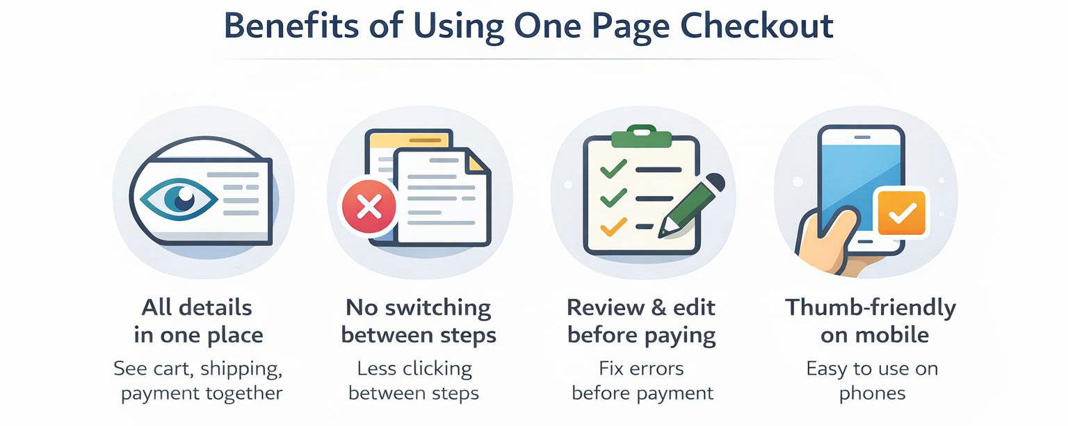one page checkout