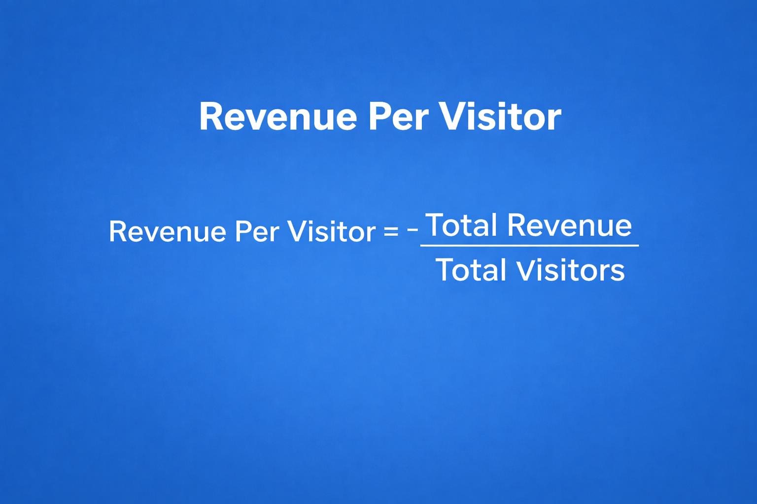 revenue per visitor rpv