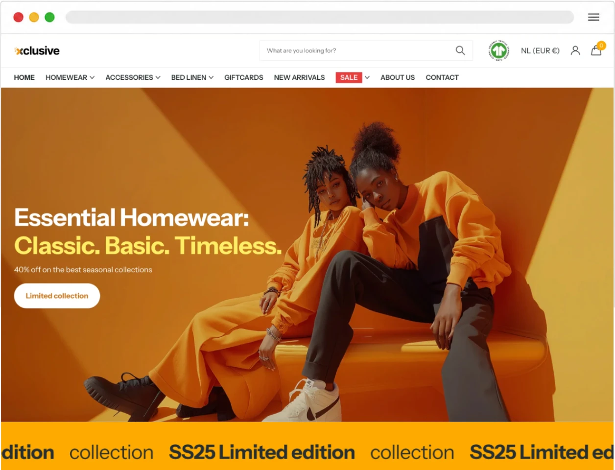 Cozy Shopify fashion theme demo storefront homepage