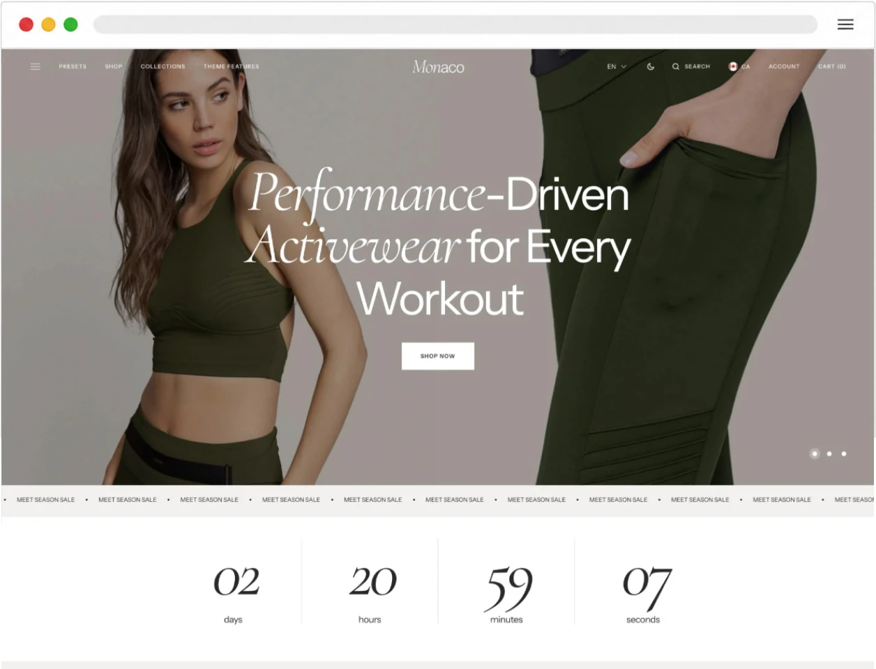 Monaco Shopify fashion theme demo with product hotspots