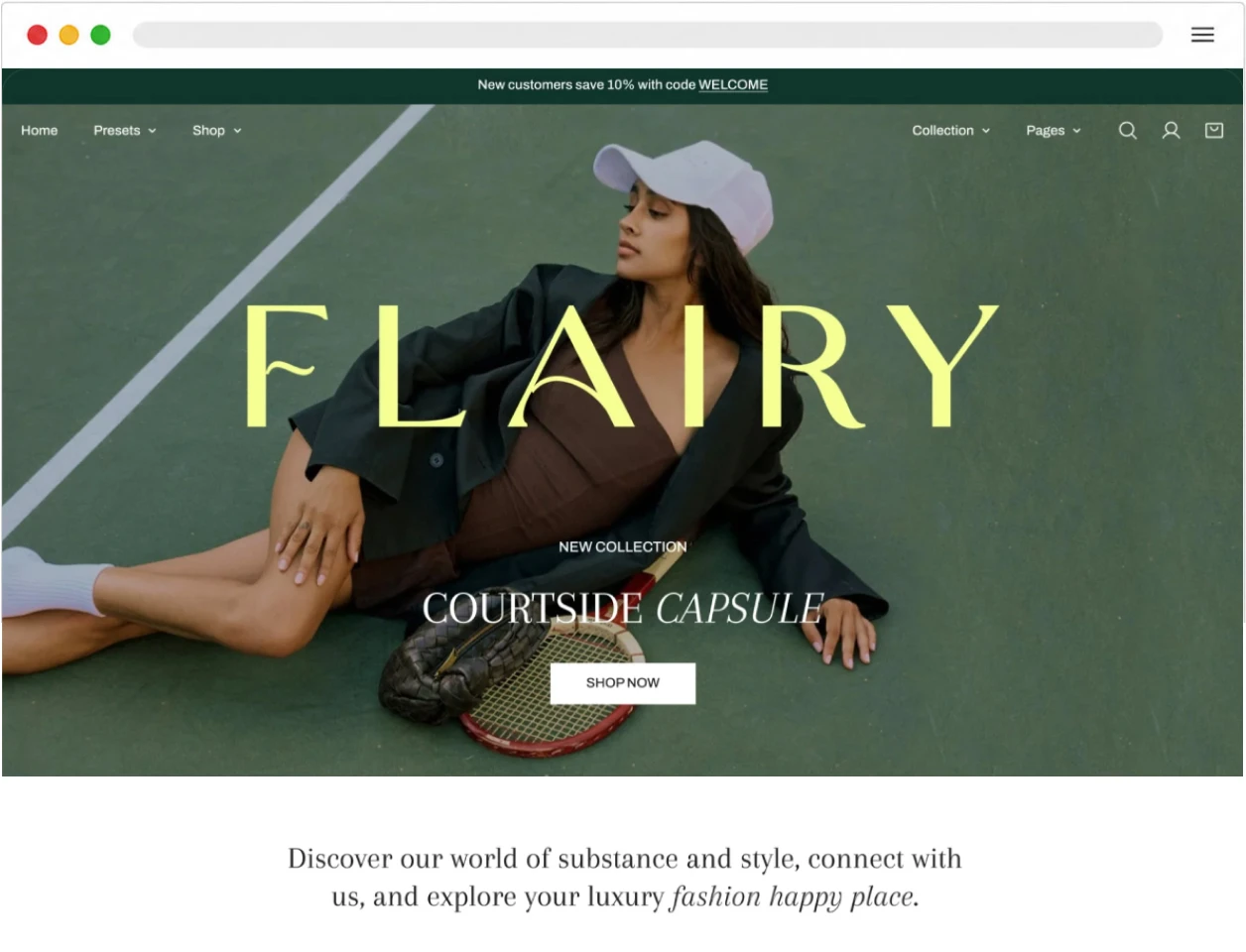 Zest Shopify fashion theme demo with bold colorful design
