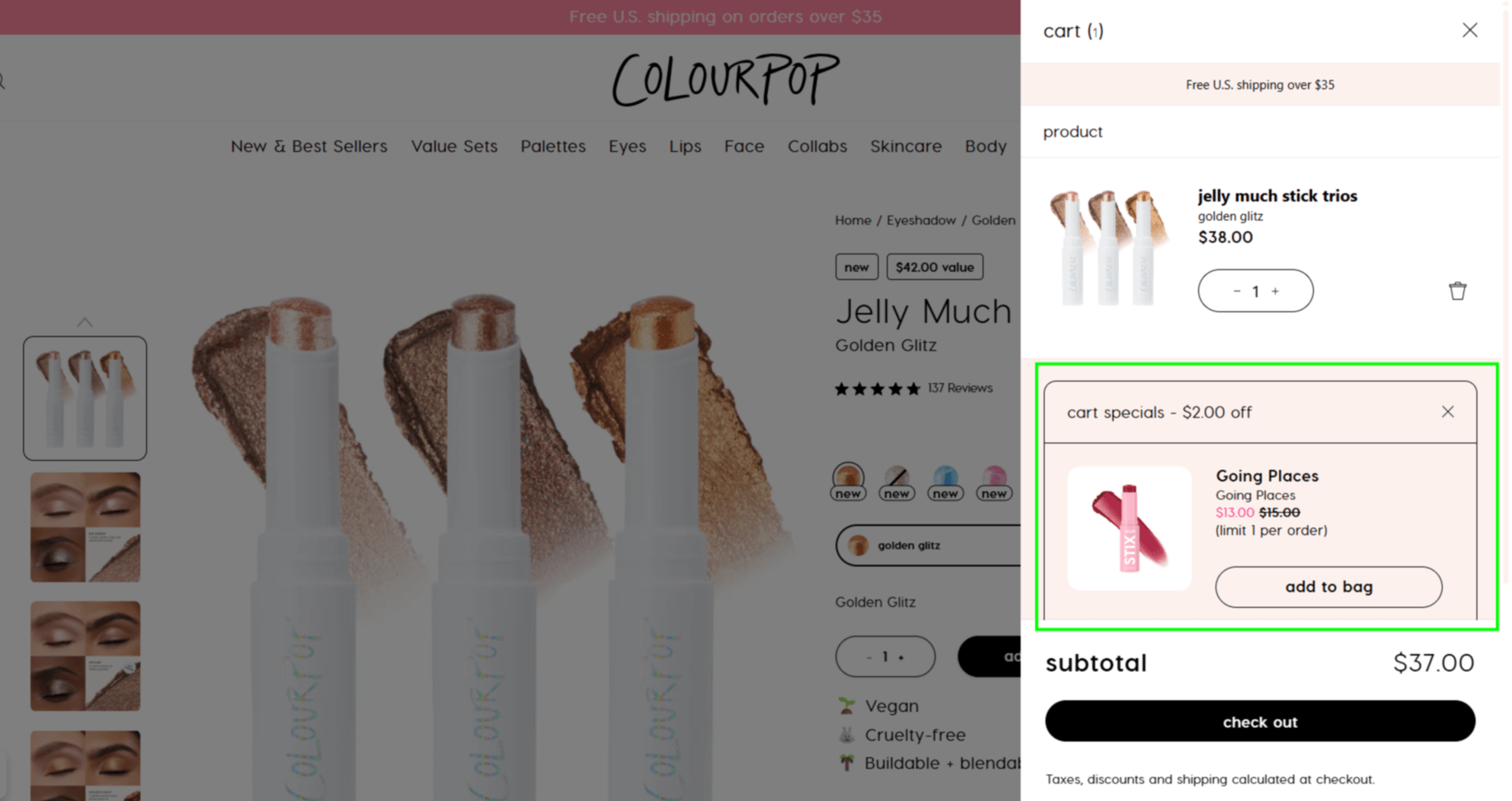 Shopify smart cart displaying a personalized upsell recommendation within the cart experience to encourage additional purchases and increase average order value before checkout.